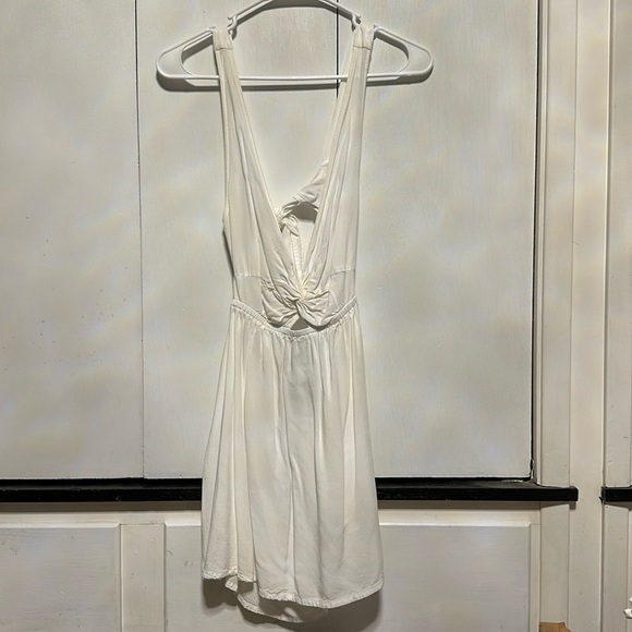 White ASOS Mini Dress with Open Back - Picture 1 of 3